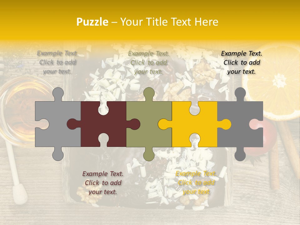 Brownie Cocoa Cake PowerPoint Template