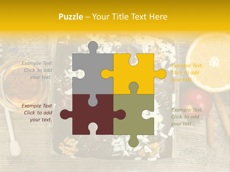 Brownie Cocoa Cake PowerPoint Template