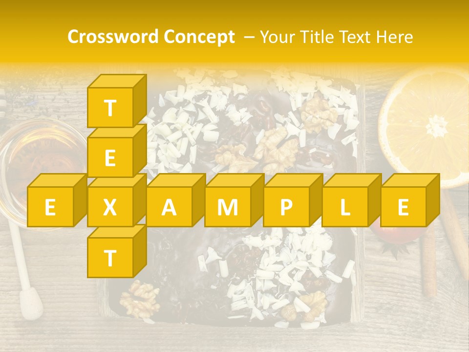 Brownie Cocoa Cake PowerPoint Template