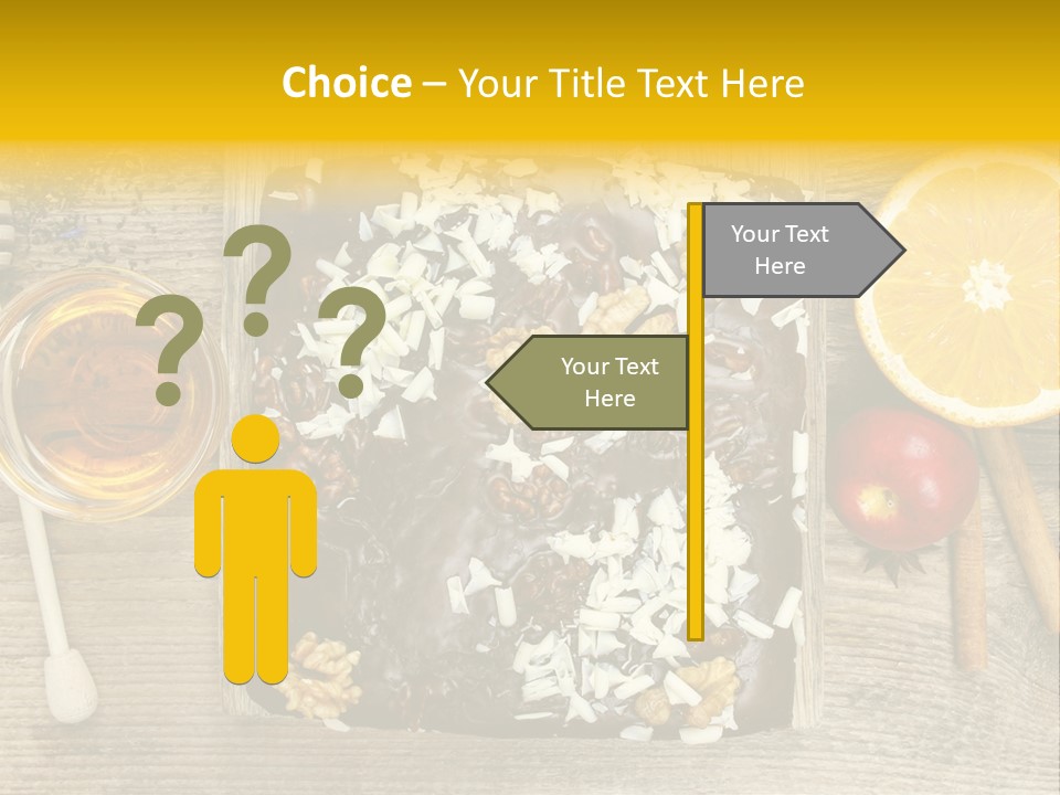 Brownie Cocoa Cake PowerPoint Template