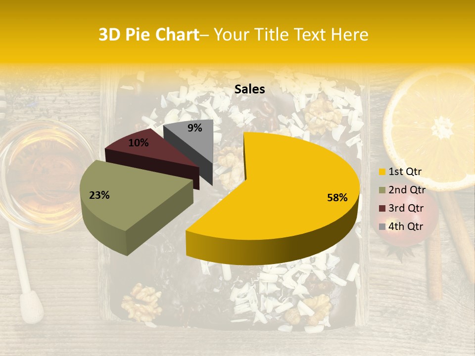 Brownie Cocoa Cake PowerPoint Template