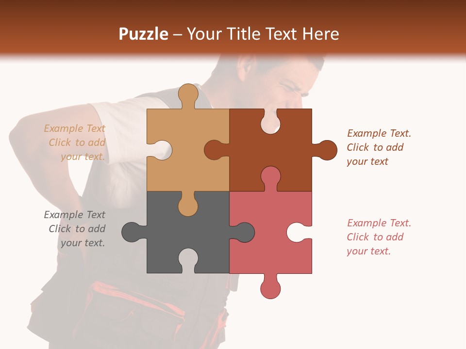 Backache Holding Compensation PowerPoint Template