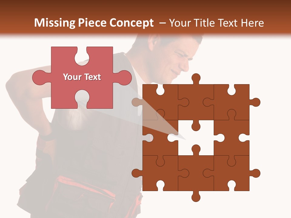 Backache Holding Compensation PowerPoint Template