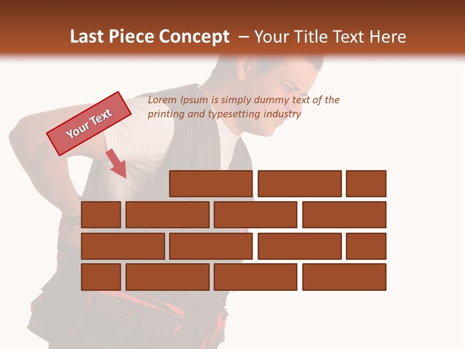 Backache Holding Compensation PowerPoint Template