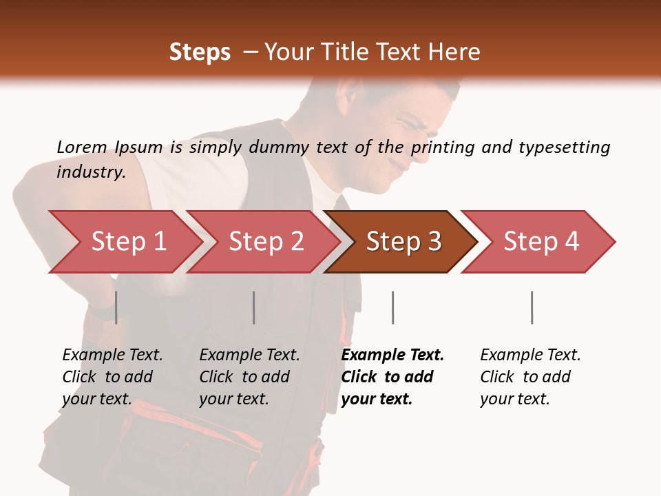 Backache Holding Compensation PowerPoint Template