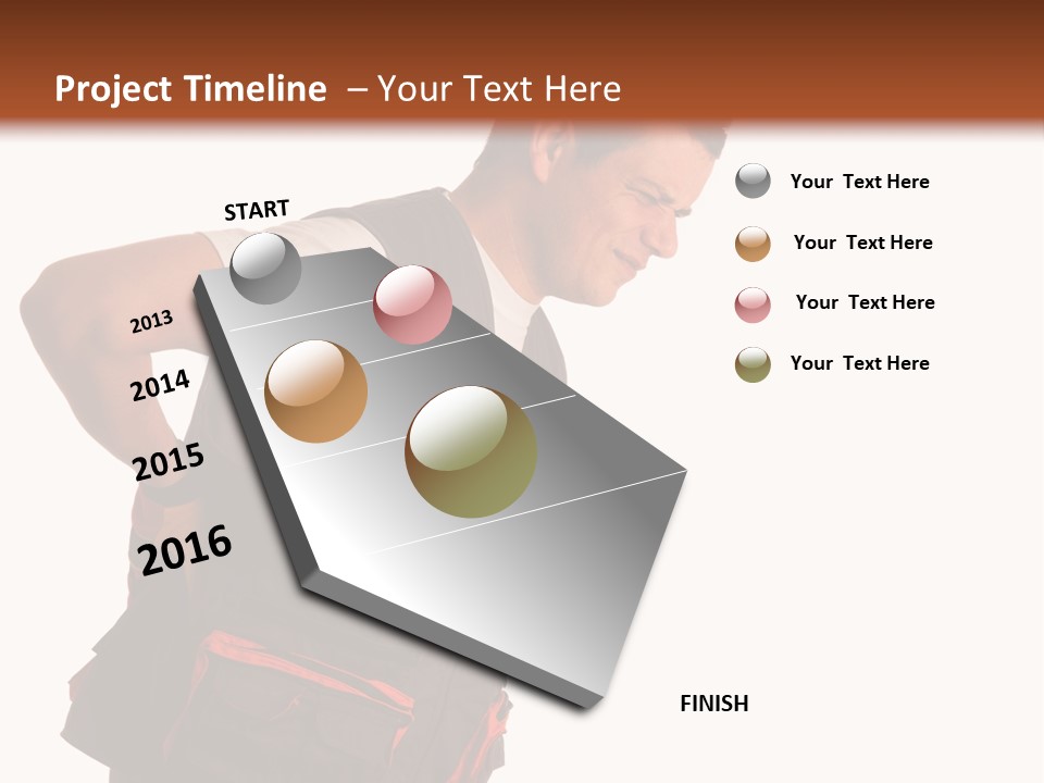 Backache Holding Compensation PowerPoint Template