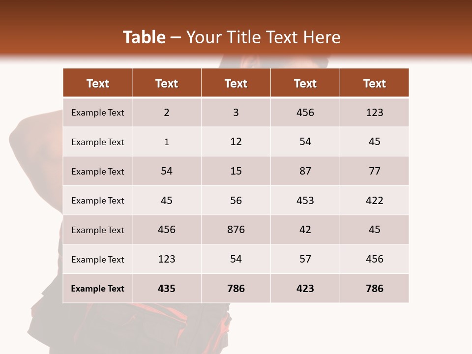 Backache Holding Compensation PowerPoint Template
