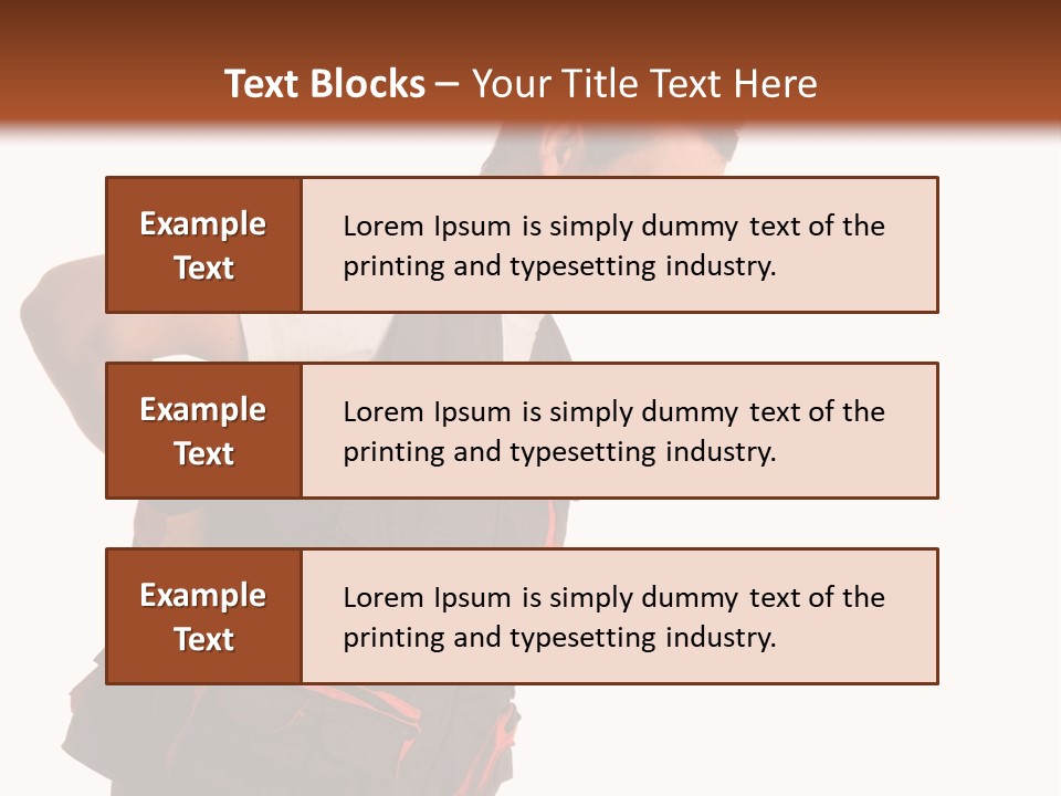 Backache Holding Compensation PowerPoint Template