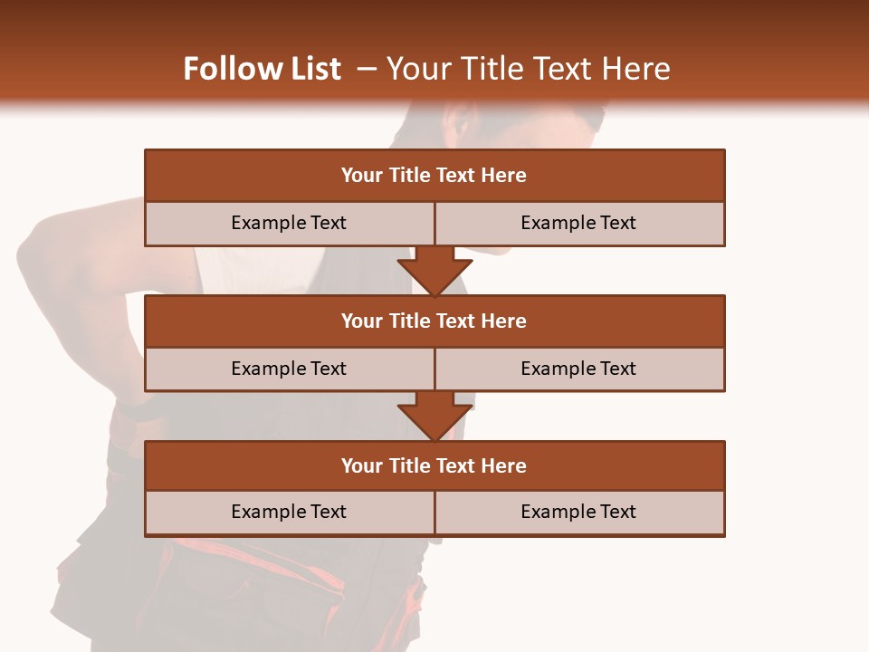 Backache Holding Compensation PowerPoint Template