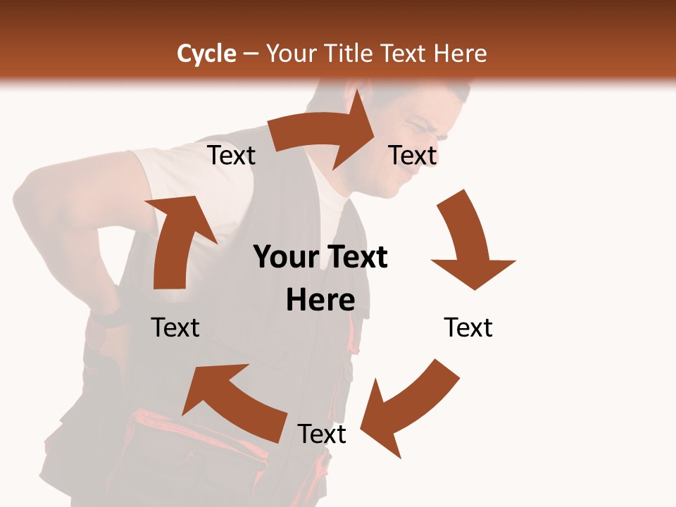 Backache Holding Compensation PowerPoint Template