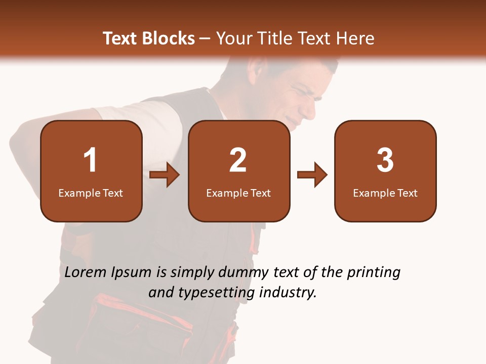 Backache Holding Compensation PowerPoint Template