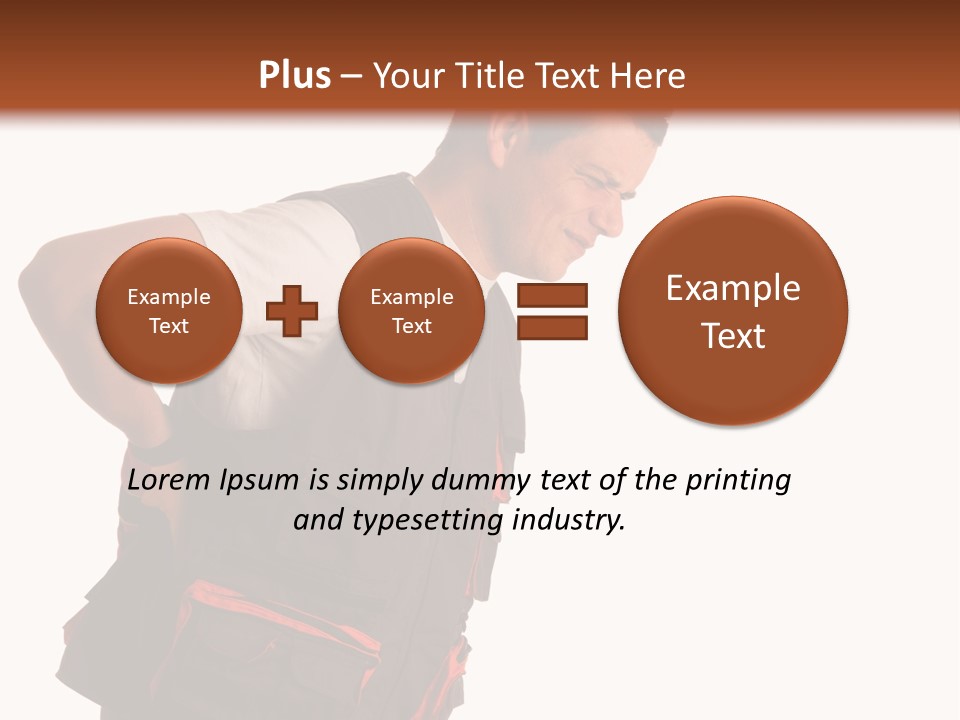 Backache Holding Compensation PowerPoint Template