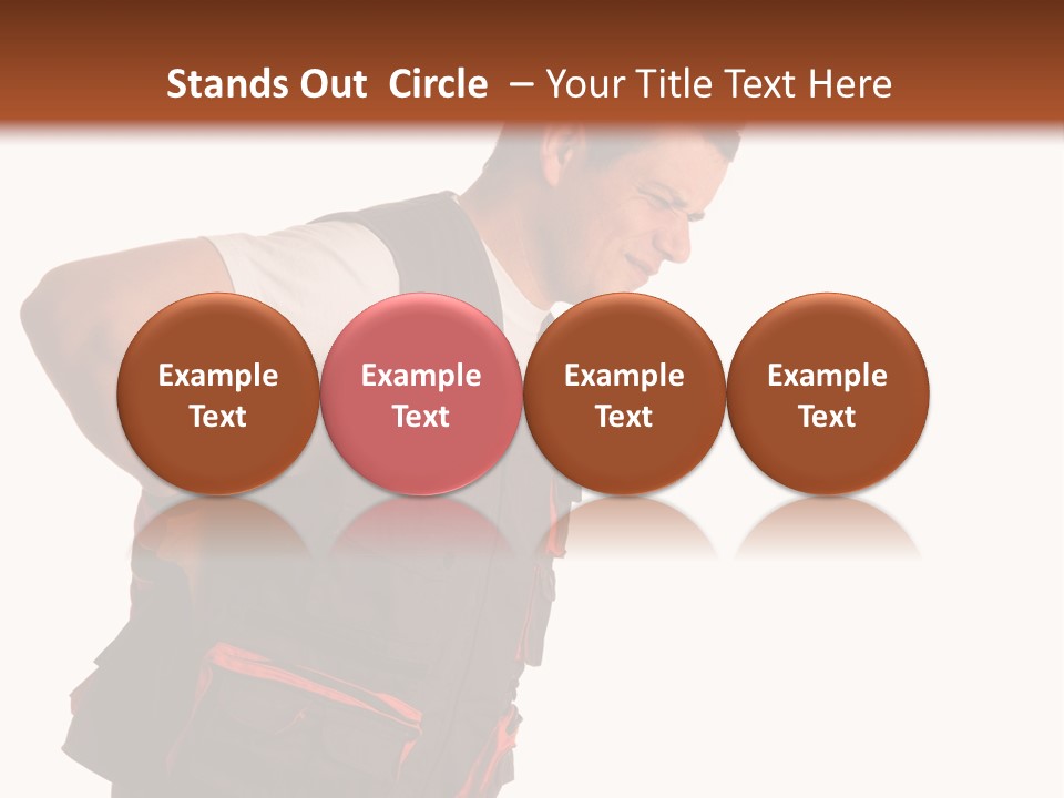 Backache Holding Compensation PowerPoint Template