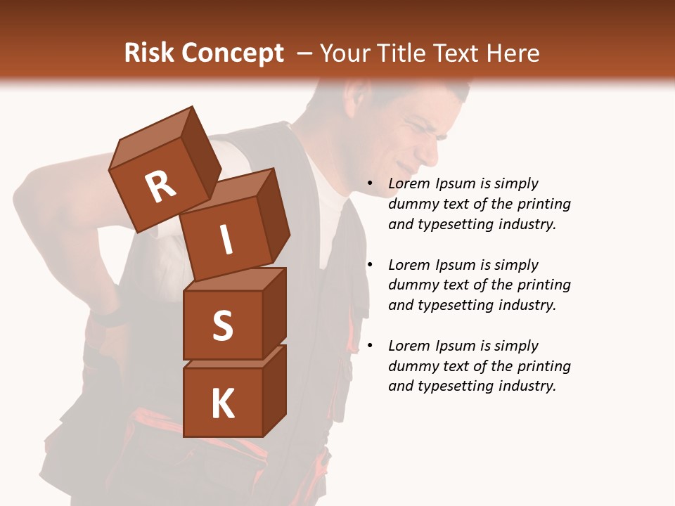 Backache Holding Compensation PowerPoint Template