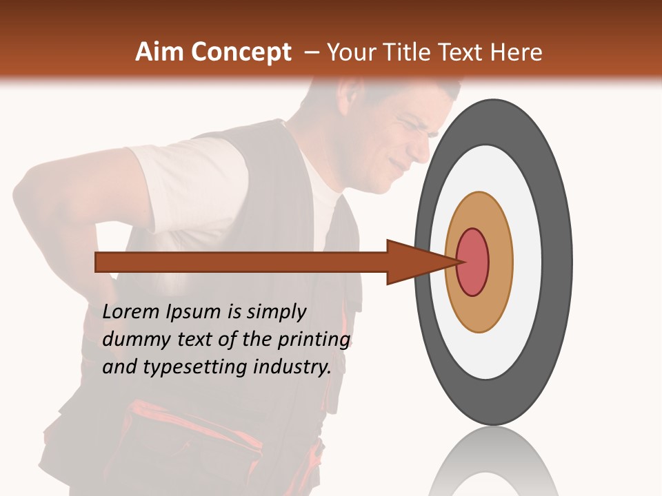 Backache Holding Compensation PowerPoint Template