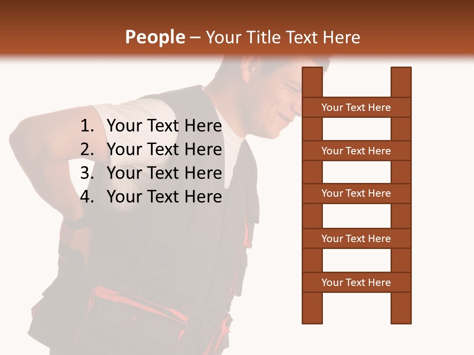 Backache Holding Compensation PowerPoint Template
