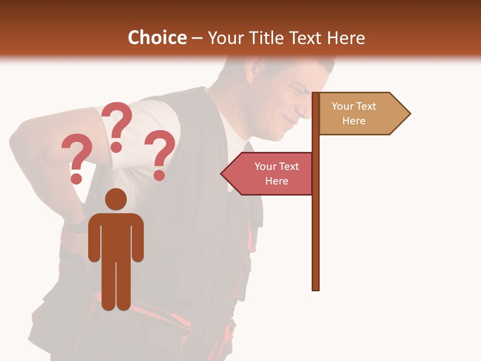 Backache Holding Compensation PowerPoint Template