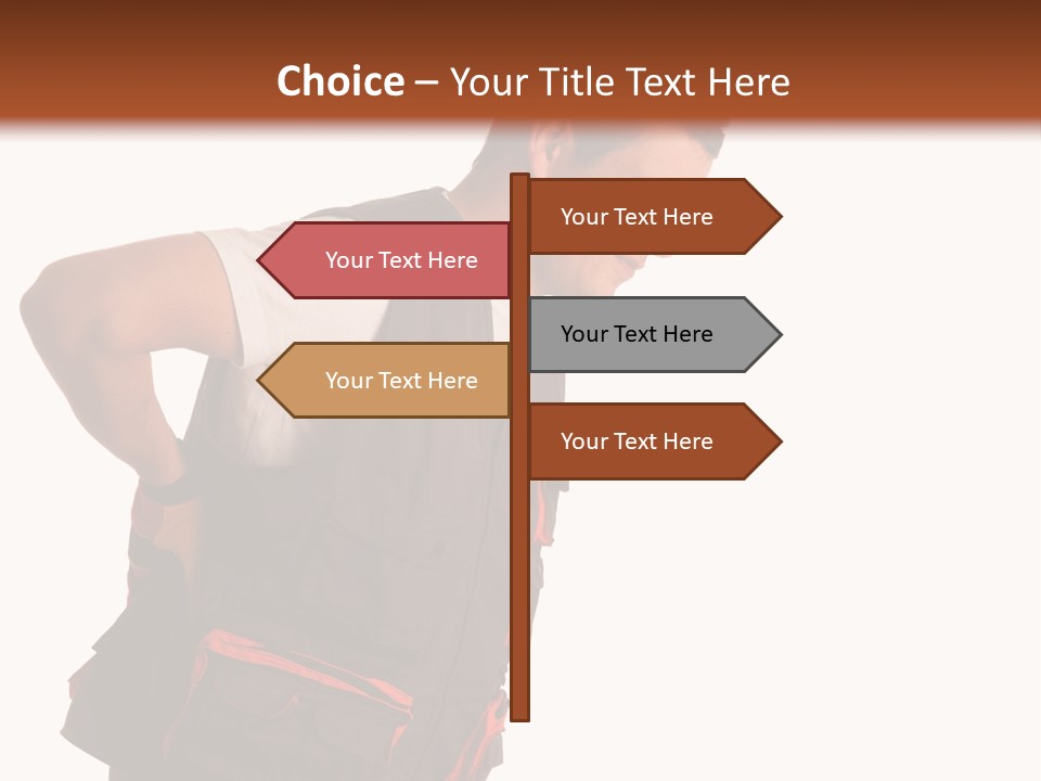 Backache Holding Compensation PowerPoint Template
