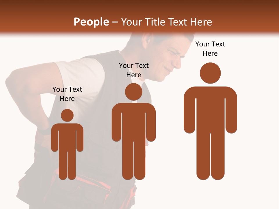 Backache Holding Compensation PowerPoint Template