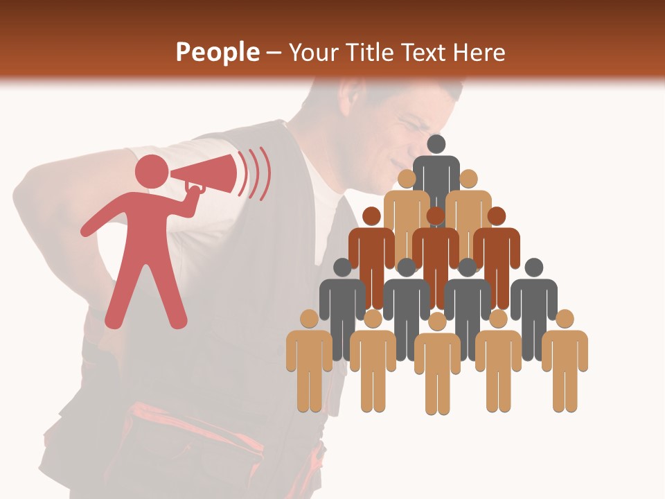 Backache Holding Compensation PowerPoint Template