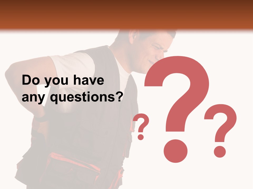 Backache Holding Compensation PowerPoint Template