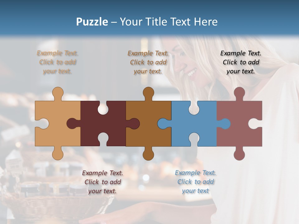 Fit Flexing Couple PowerPoint Template