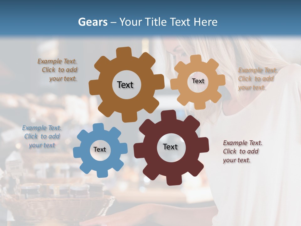 Fit Flexing Couple PowerPoint Template