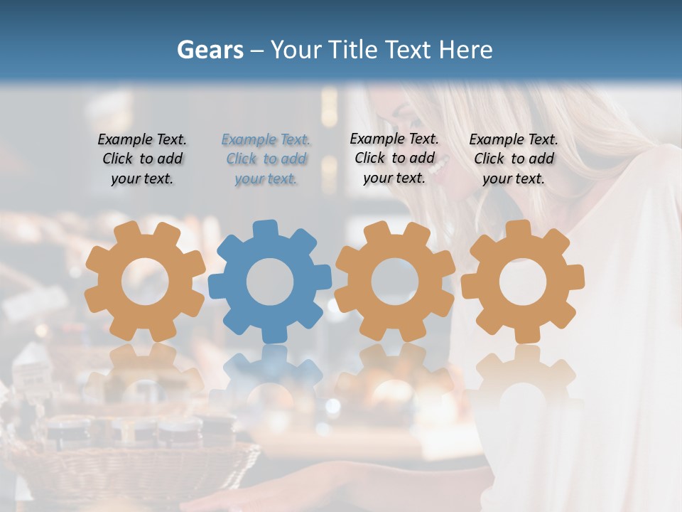 Fit Flexing Couple PowerPoint Template