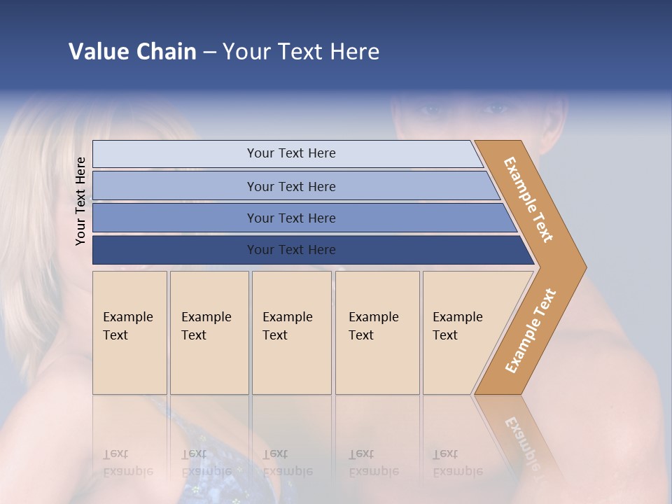 Fit Flexing Couple PowerPoint Template