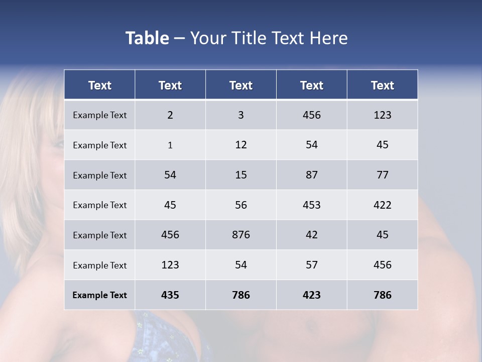 Fit Flexing Couple PowerPoint Template