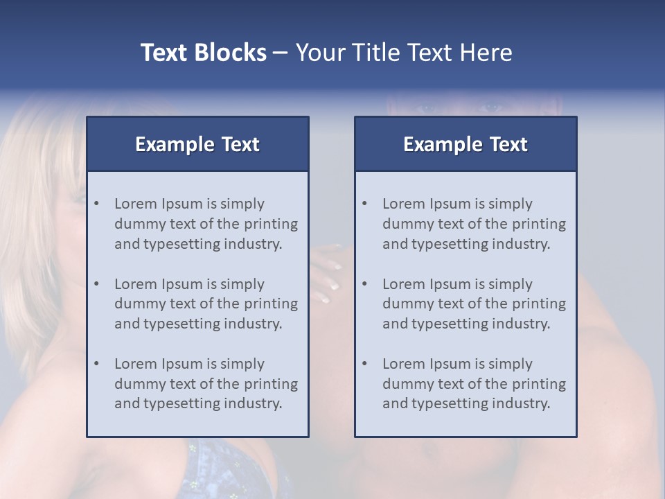 Fit Flexing Couple PowerPoint Template
