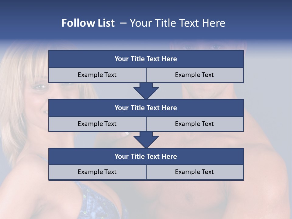 Fit Flexing Couple PowerPoint Template