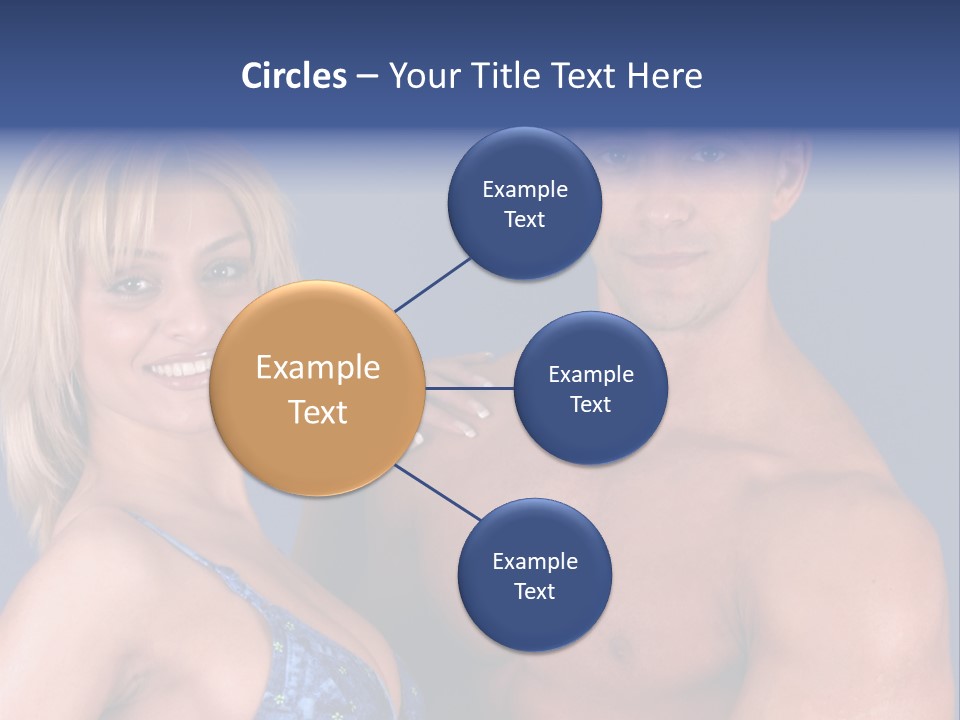 Fit Flexing Couple PowerPoint Template