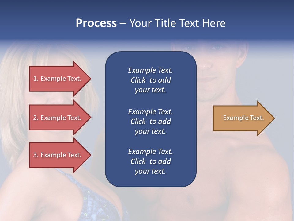 Fit Flexing Couple PowerPoint Template