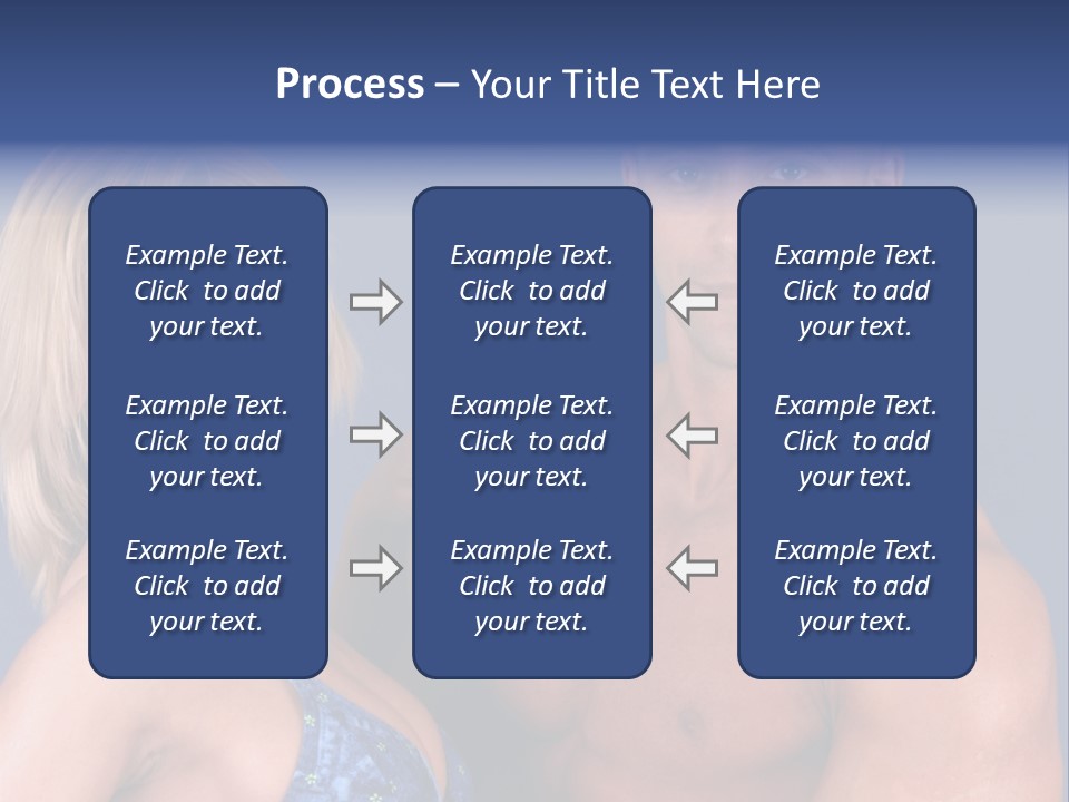 Fit Flexing Couple PowerPoint Template