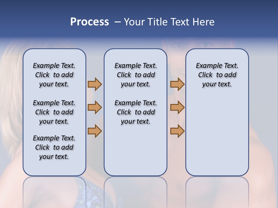 Fit Flexing Couple PowerPoint Template