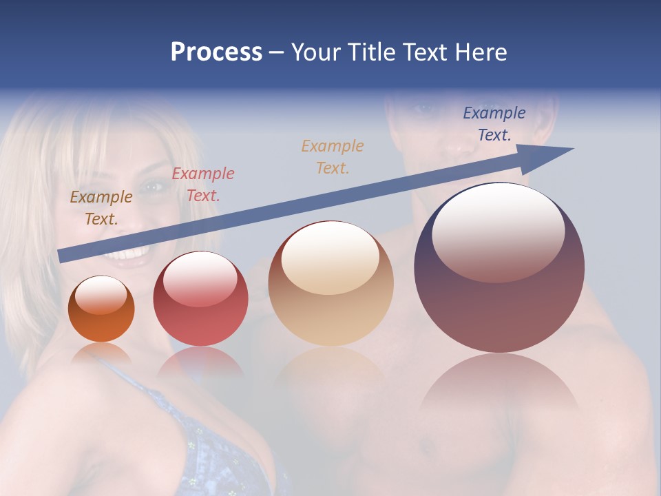 Fit Flexing Couple PowerPoint Template