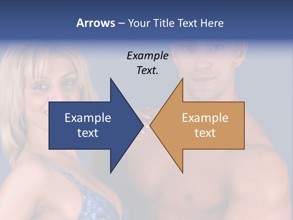 Fit Flexing Couple PowerPoint Template