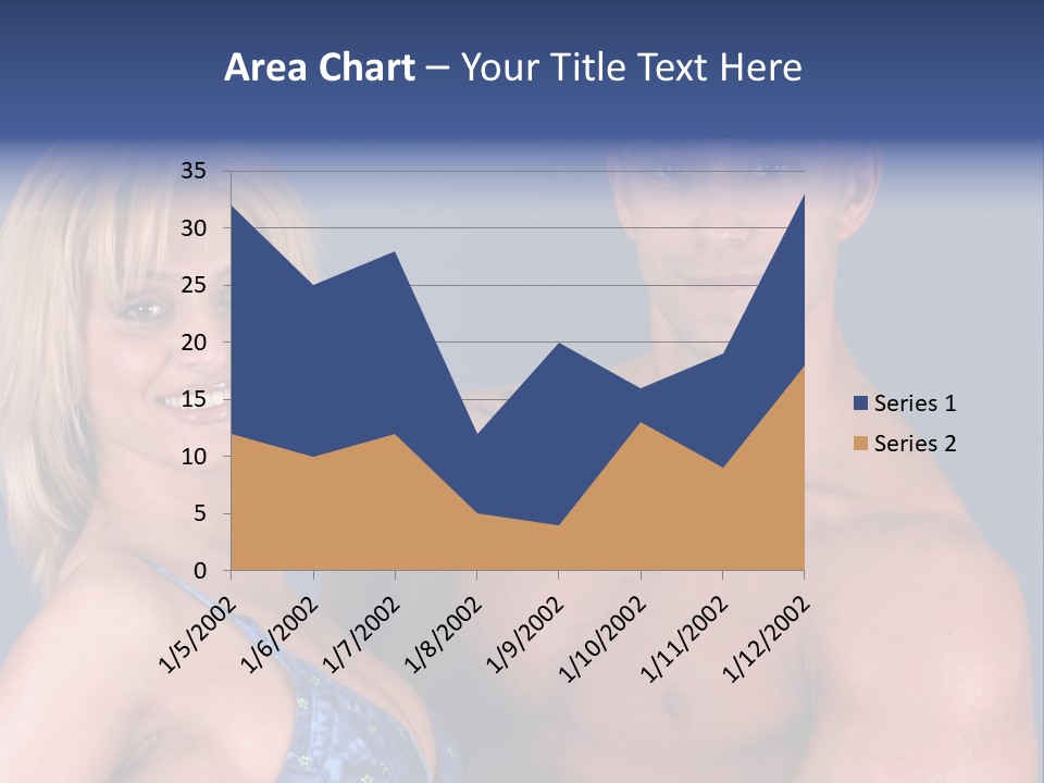 Fit Flexing Couple PowerPoint Template