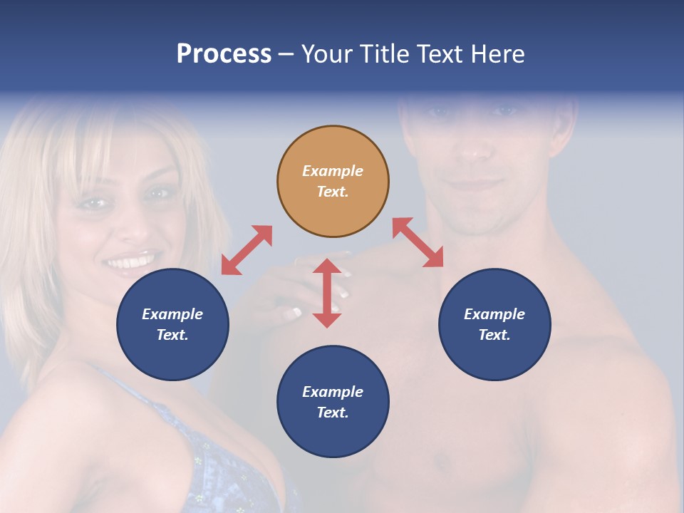 Fit Flexing Couple PowerPoint Template
