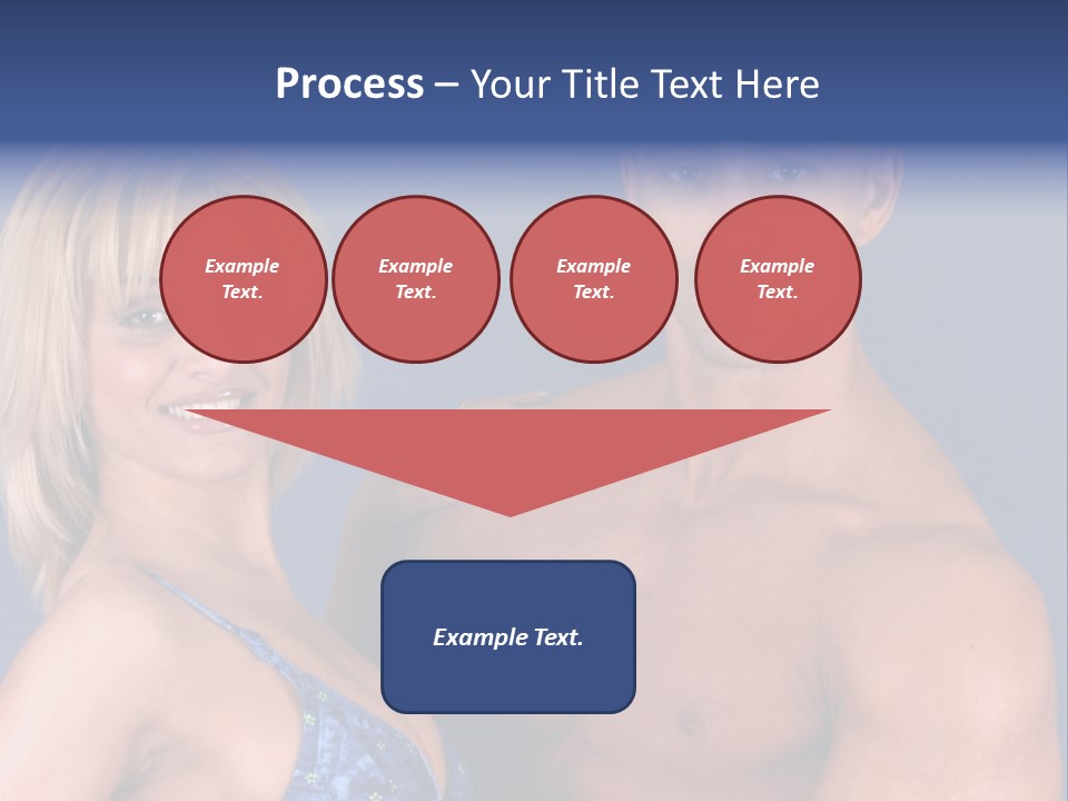 Fit Flexing Couple PowerPoint Template