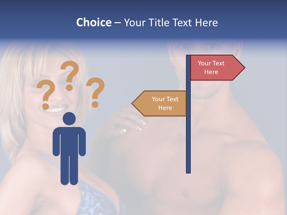 Fit Flexing Couple PowerPoint Template