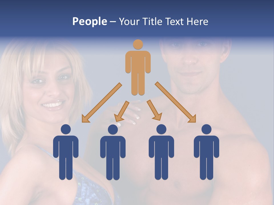 Fit Flexing Couple PowerPoint Template