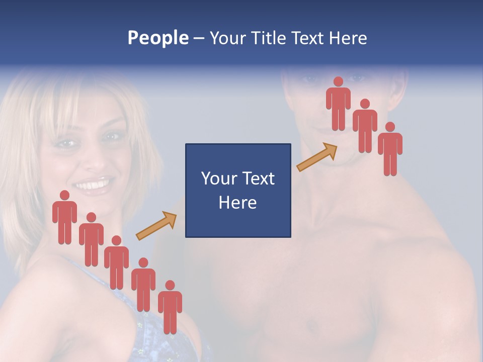 Fit Flexing Couple PowerPoint Template