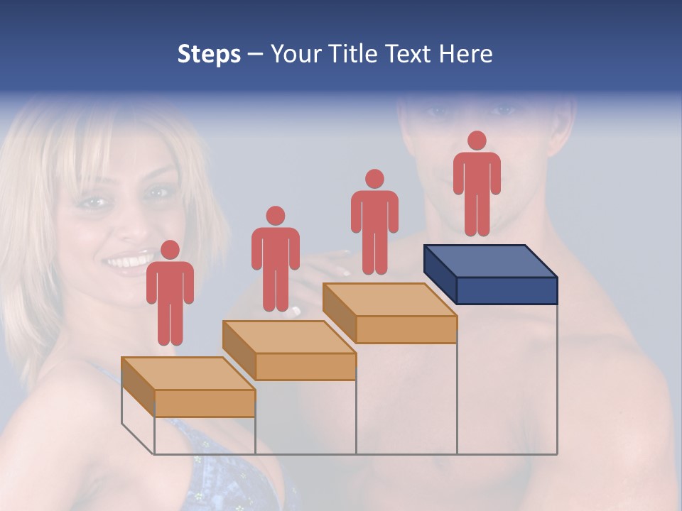 Fit Flexing Couple PowerPoint Template