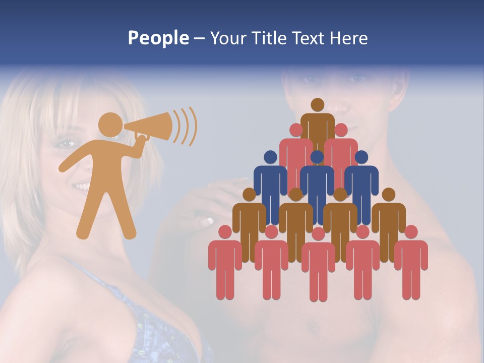 Fit Flexing Couple PowerPoint Template