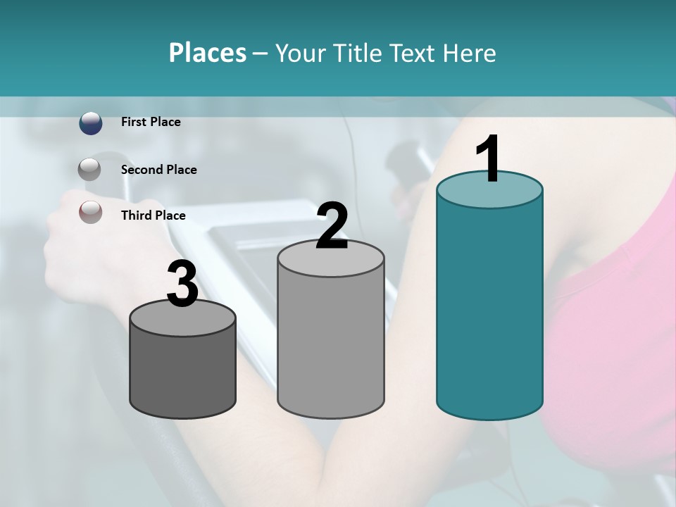 Caucasian Training Sport PowerPoint Template