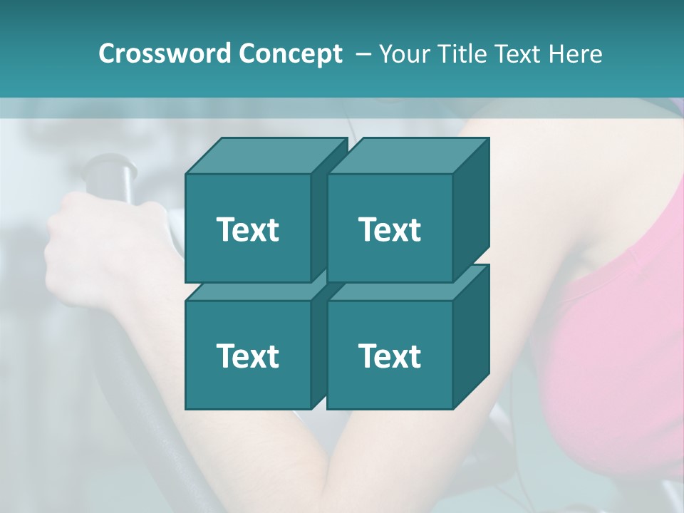 Caucasian Training Sport PowerPoint Template