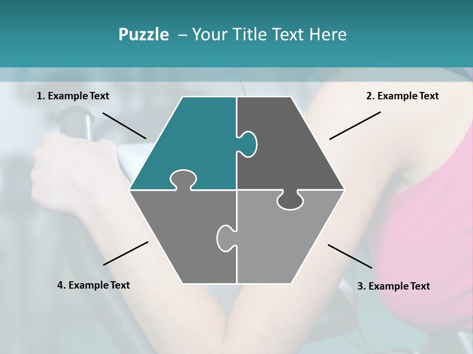 Caucasian Training Sport PowerPoint Template