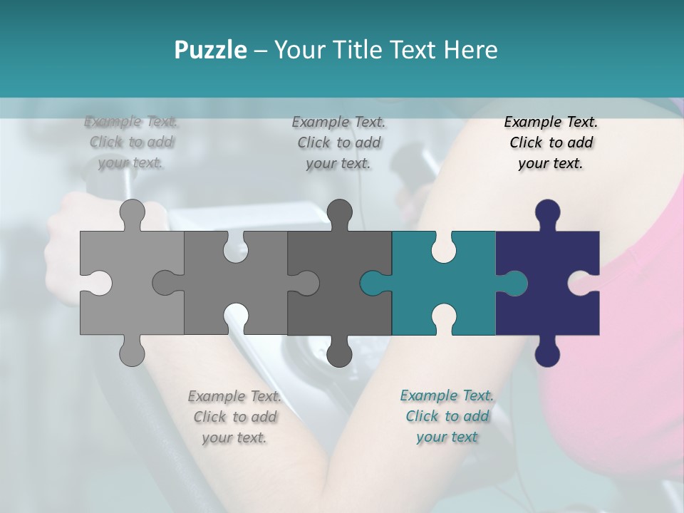 Caucasian Training Sport PowerPoint Template